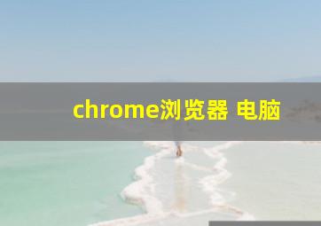 chrome浏览器 电脑